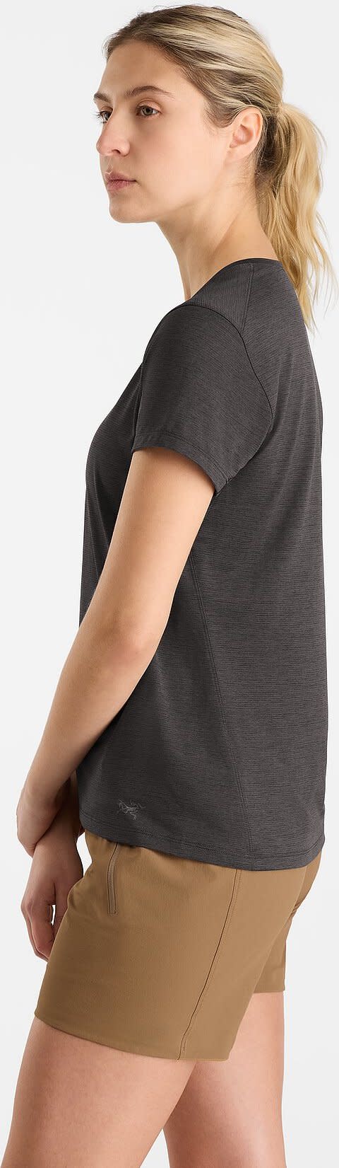 Arc'teryx Women's Taema Crew Shortsleeve Black Heather Arc'teryx