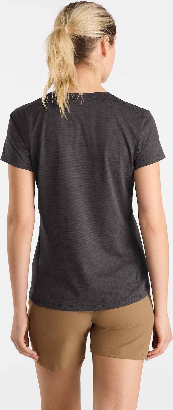 Arc'teryx Women's Taema Crew Shortsleeve Black Heather Arc'teryx