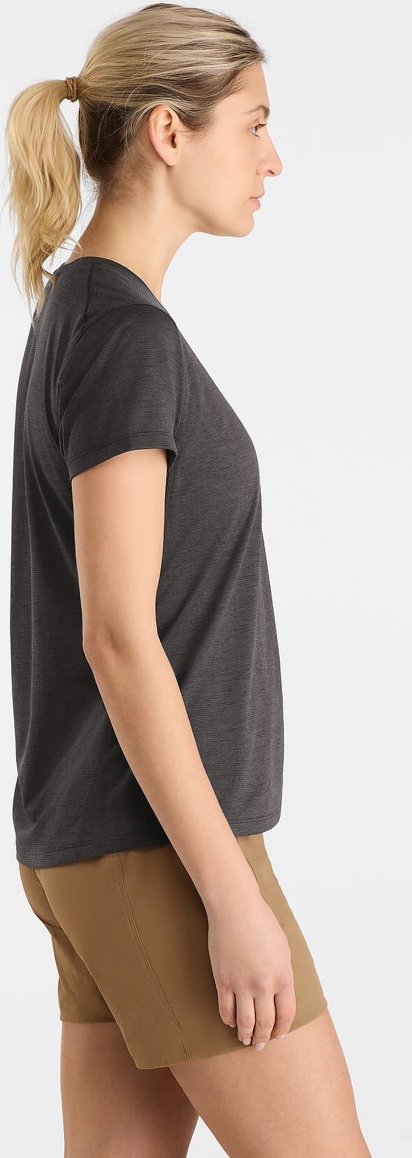 Arc'teryx Women's Taema Crew Shortsleeve Black Heather Arc'teryx
