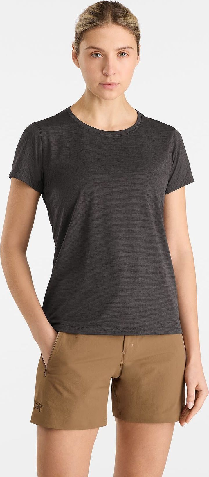 Arc'teryx Women's Taema Crew Shortsleeve Black Heather Arc'teryx