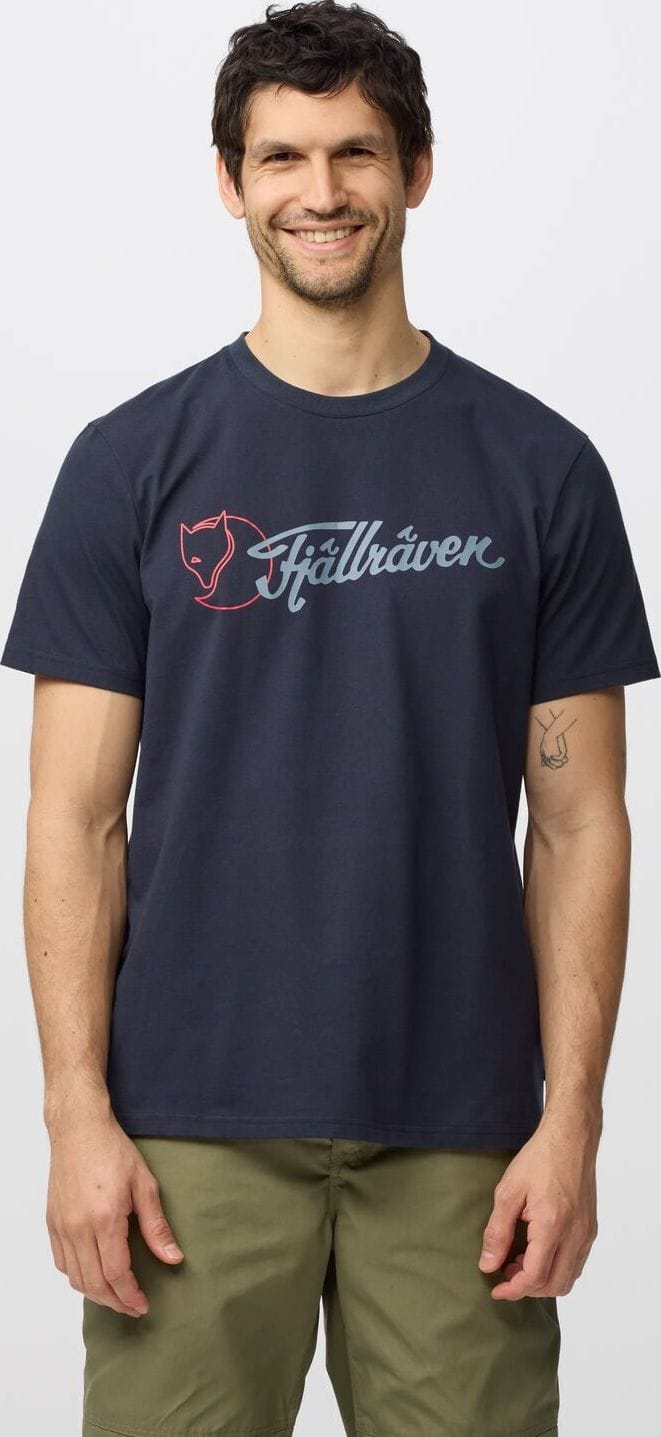 Fjällräven Men's Archive Logo T-Shirt Eggshell Fjällräven