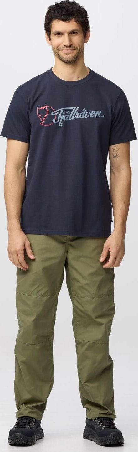 Fjällräven Men's Archive Logo T-Shirt Eggshell Fjällräven