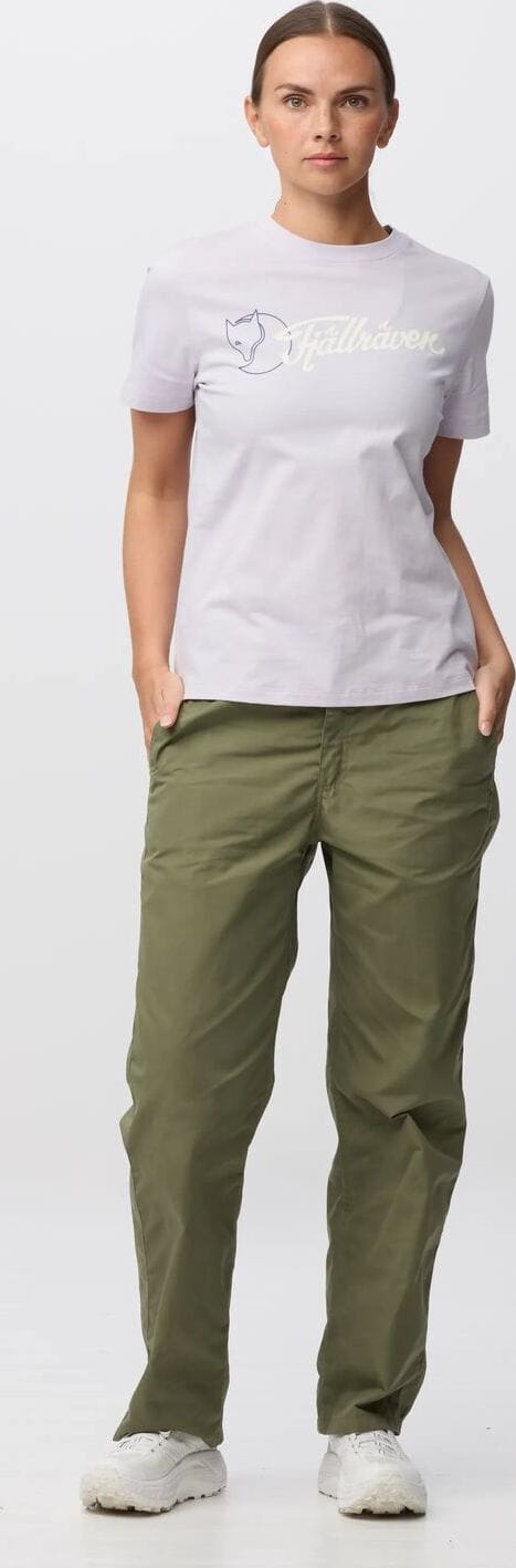 Fjällräven Archive Logo T-Shirt W Lavender Mist Fjällräven