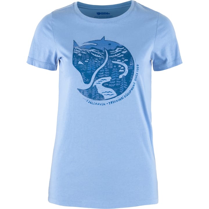 Fjällräven Women's Arctic Fox Print T-shirt Ultramarine Fjällräven