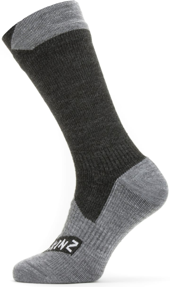 Sealskinz Waterproof All Weather Mid Sock Black/Grey Marl Sealskinz Sealskinz Waterproof All Weather Mid Sock Black/Grey Marl Sealskinz