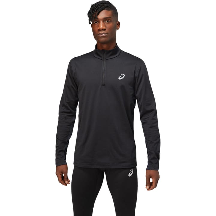 Men's Core LS 1/2 Zip Winter Top Performance Black Asics