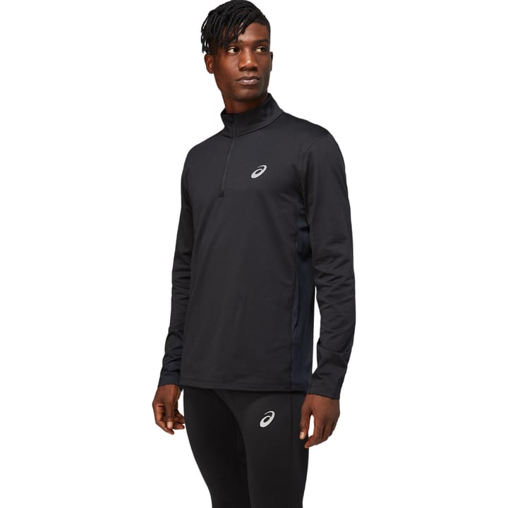 Men's Core LS 1/2 Zip Winter Top Performance Black Asics