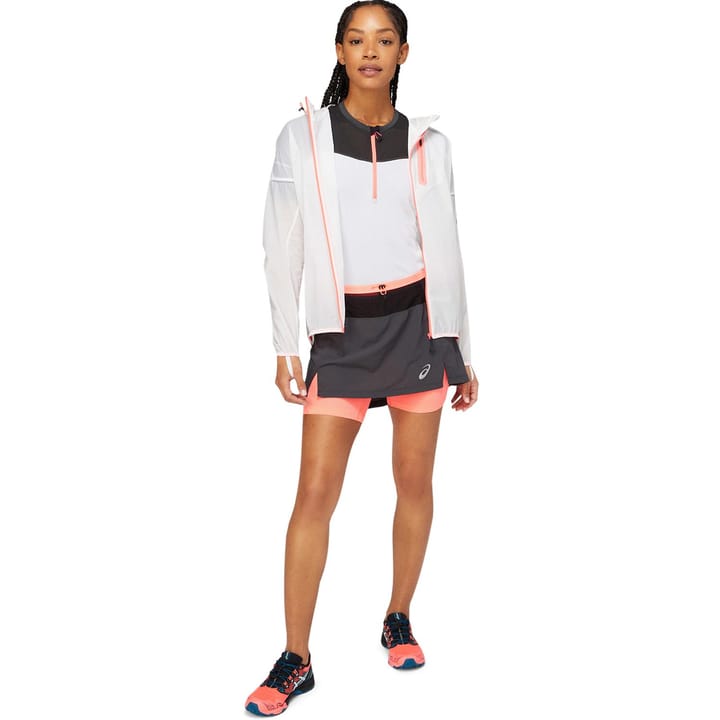 Women's Fujitrail Jacket Brilliant White/Blazing Coral Asics