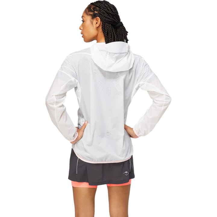 Women's Fujitrail Jacket Brilliant White/Blazing Coral Asics