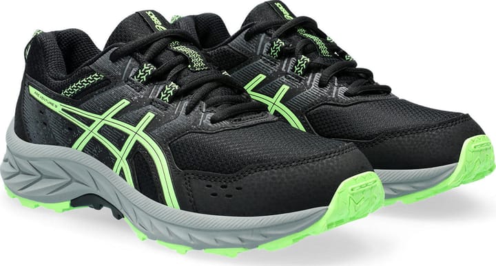 Asics Kids' Pre Venture 9 Grade School Black/Illuminate Green Asics