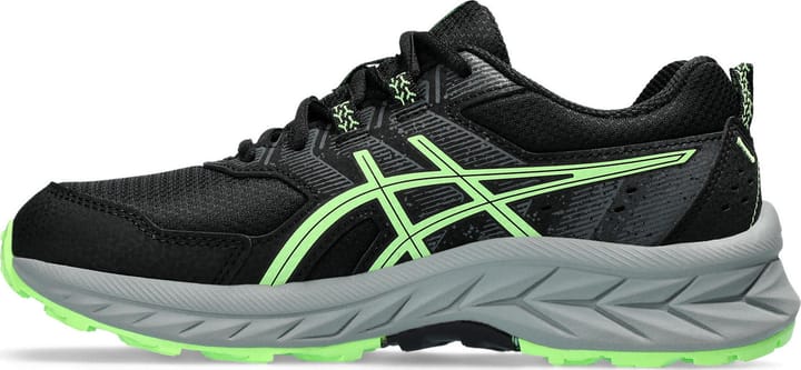 Asics Kids' Pre Venture 9 Grade School Black/Illuminate Green Asics