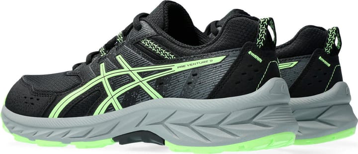 Asics Kids' Pre Venture 9 Grade School Black/Illuminate Green Asics