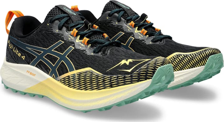 Asics Men's Fuji Lite 4 Black/Magnetic Blue Asics Asics Men's Fuji Lite 4 Black/Magnetic Blue Asics