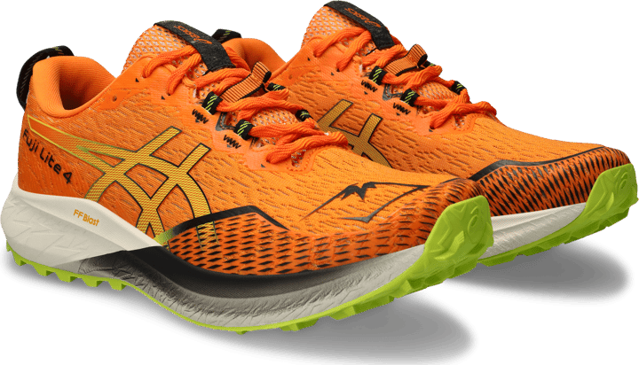 Asics Men's Fuji Lite 4 Bright Orange/Neon Lime Asics Asics Men's Fuji Lite 4 Bright Orange/Neon Lime Asics