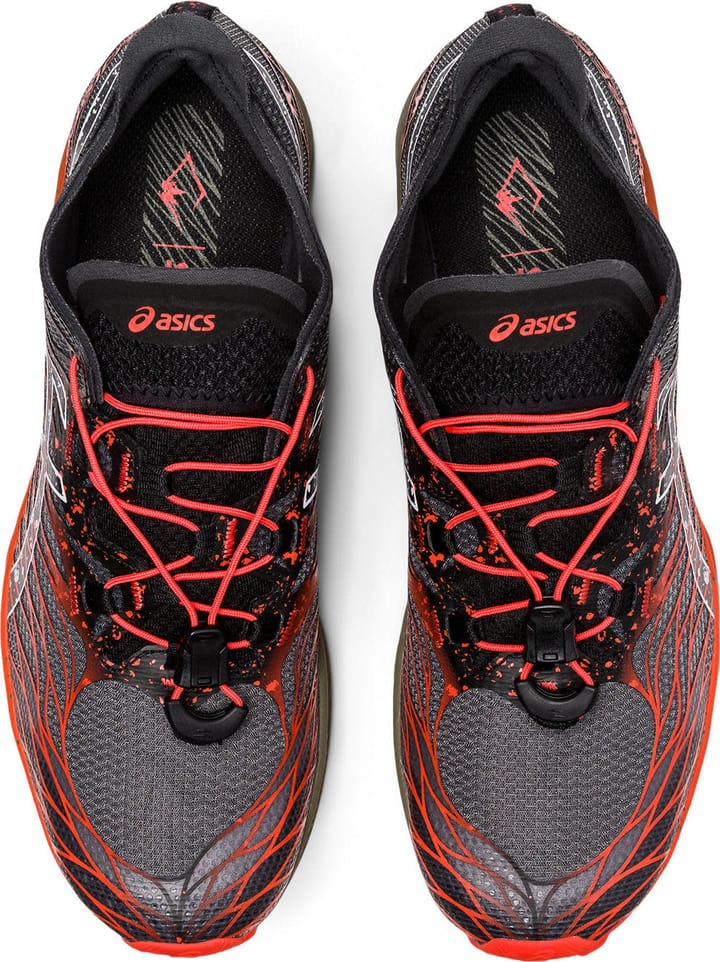 Asics Men's FujiSpeed Black/Cherry Tomato Asics Asics Men's FujiSpeed Black/Cherry Tomato Asics