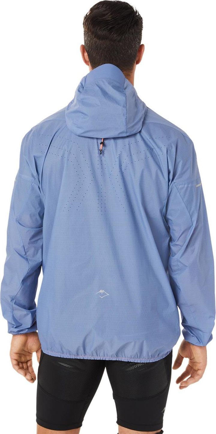 Asics Men's Fujitrail Jacket Blue Harmony Asics Asics Men's Fujitrail Jacket Blue Harmony Asics
