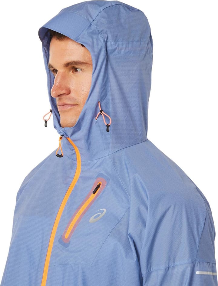 Asics Men's Fujitrail Jacket Blue Harmony Asics Asics Men's Fujitrail Jacket Blue Harmony Asics