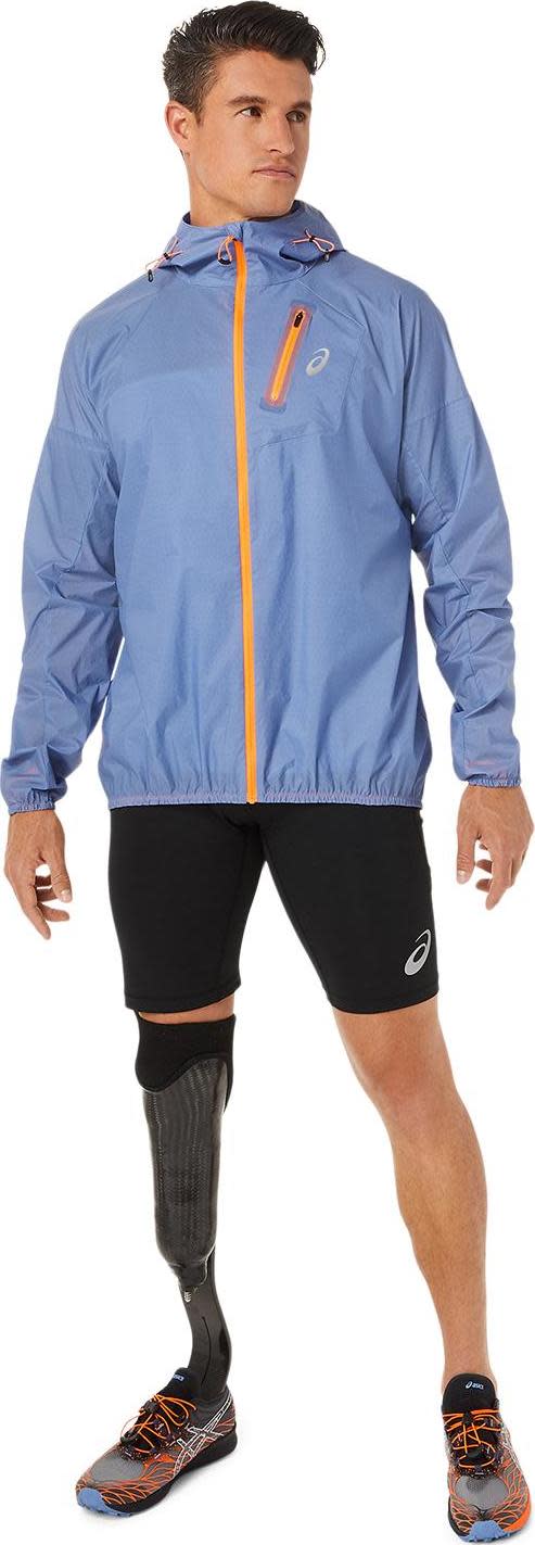 Asics Men's Fujitrail Jacket Blue Harmony Asics Asics Men's Fujitrail Jacket Blue Harmony Asics