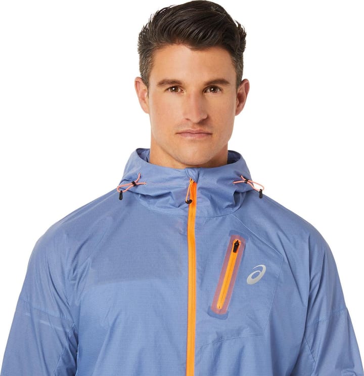 Asics Men's Fujitrail Jacket Blue Harmony Asics Asics Men's Fujitrail Jacket Blue Harmony Asics