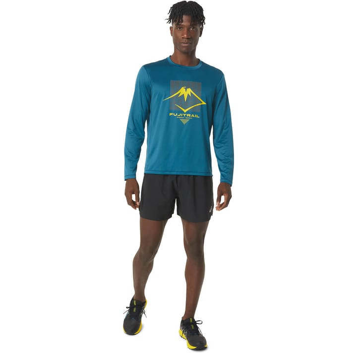 Men's Fujitrail Logo Long Sleeve Top Ink Teal Asics