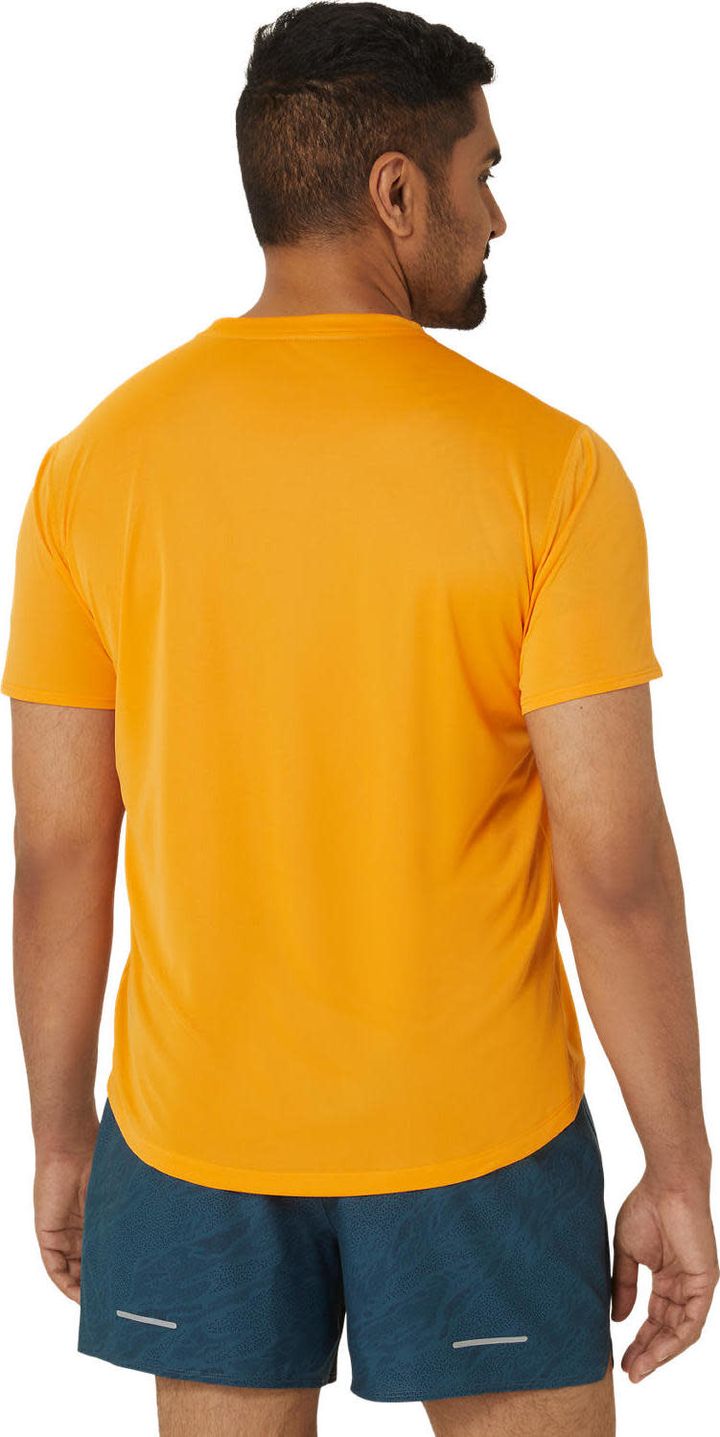 Asics Men's Fujitrail Logo Short Sleeve Top Fellow Yellow/Lichen Green/Graphite Grey Asics