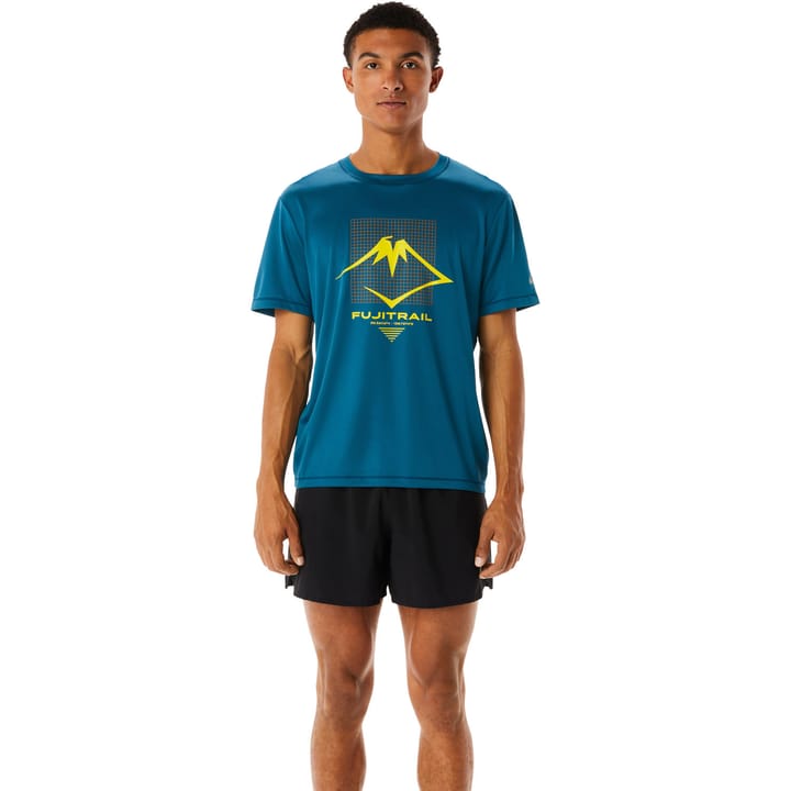 Men's Fujitrail Logo Short Sleeve Top Ink Teal Asics