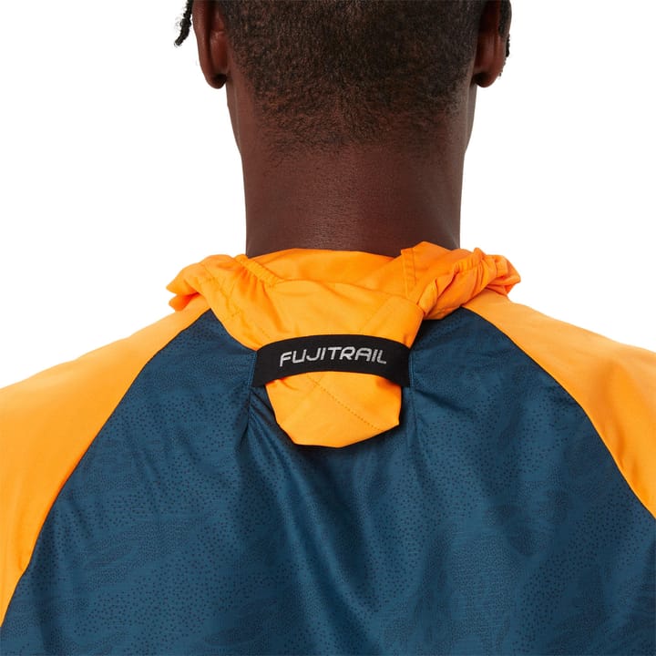 Asics Men's Fujitrail Packable Windbreaker Fellow Yellow/Magnetic Blue Asics