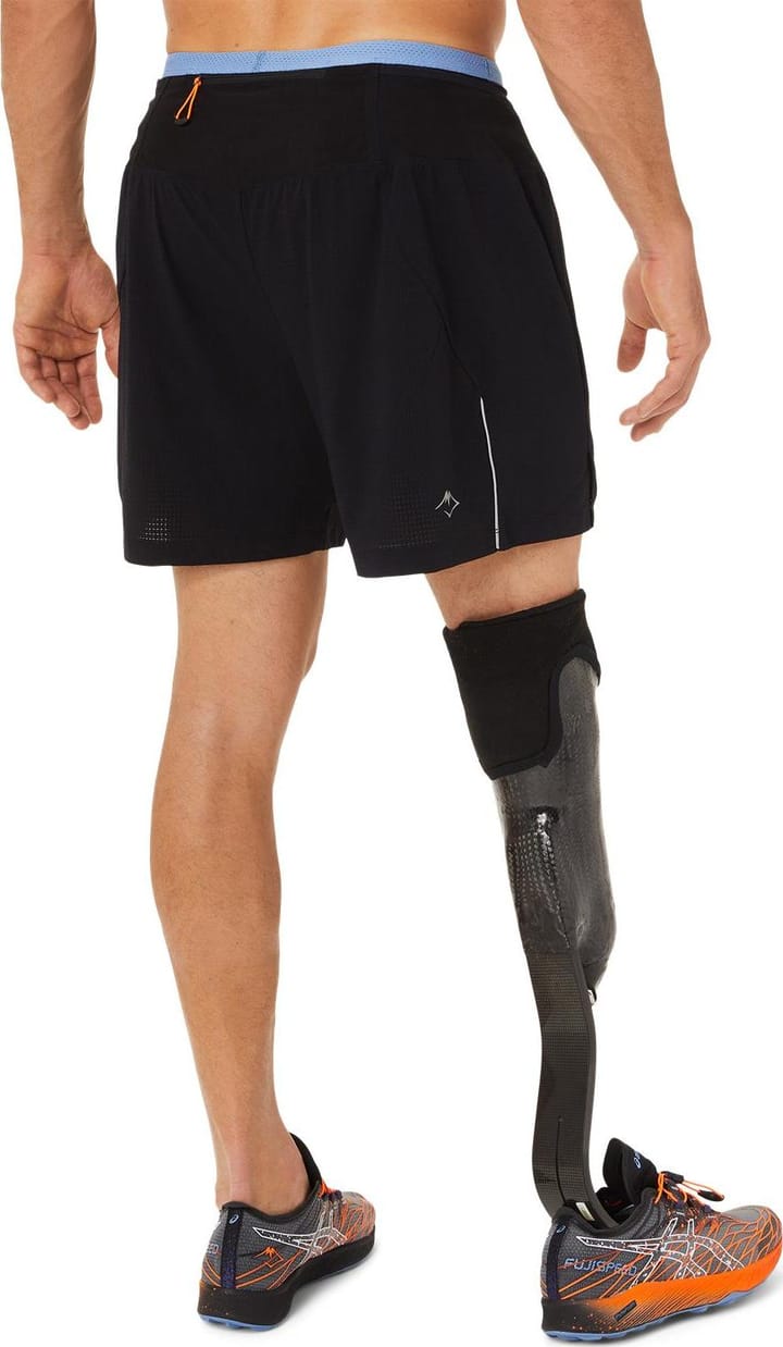 Asics Men's Fujitrail Short Performance Black/Blue Harmony Asics Asics Men's Fujitrail Short Performance Black/Blue Harmony Asics