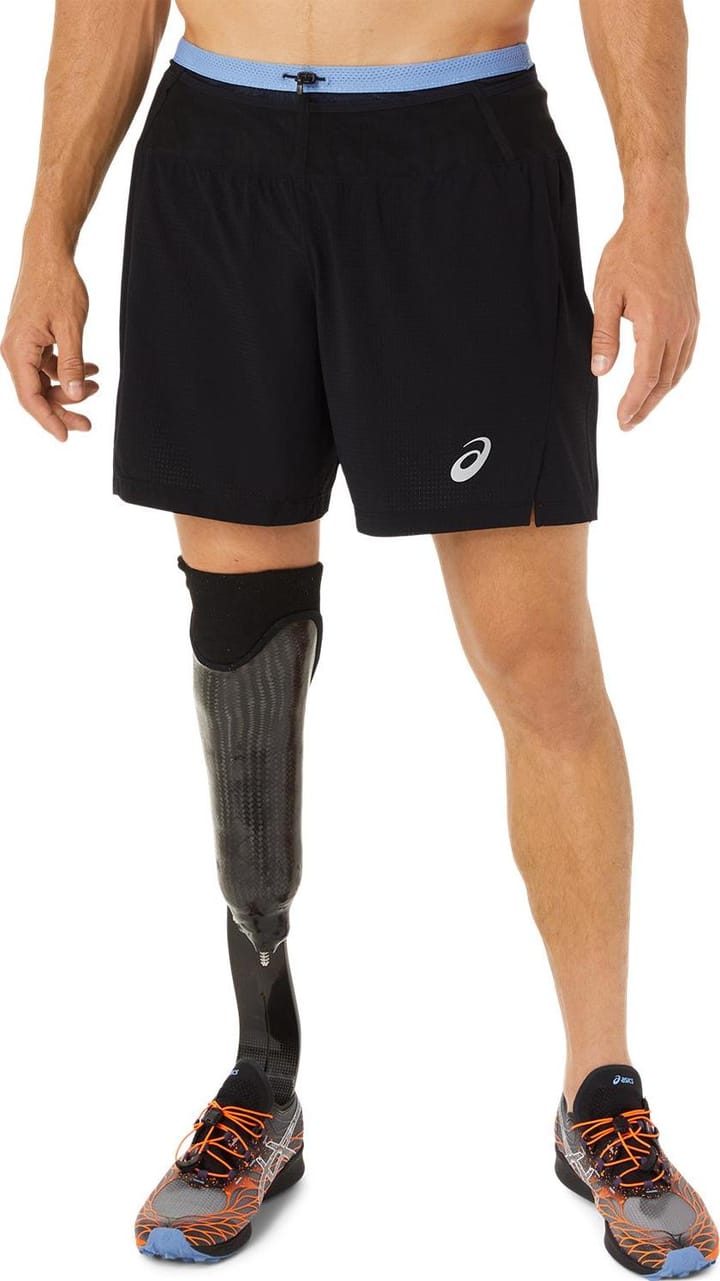 Asics Men's Fujitrail Short Performance Black/Blue Harmony Asics Asics Men's Fujitrail Short Performance Black/Blue Harmony Asics