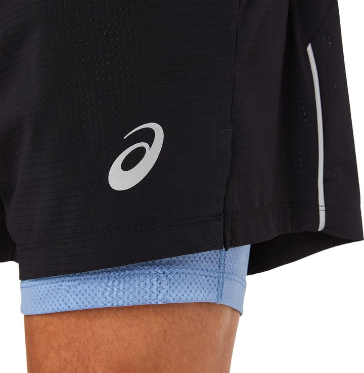 Asics Men's Fujitrail Short Performance Black/Blue Harmony Asics Asics Men's Fujitrail Short Performance Black/Blue Harmony Asics