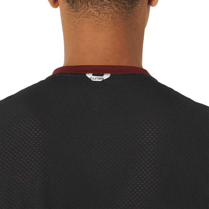Asics Men's Fujitrail Short Sleeve Top Antique Red/Performance Black Asics