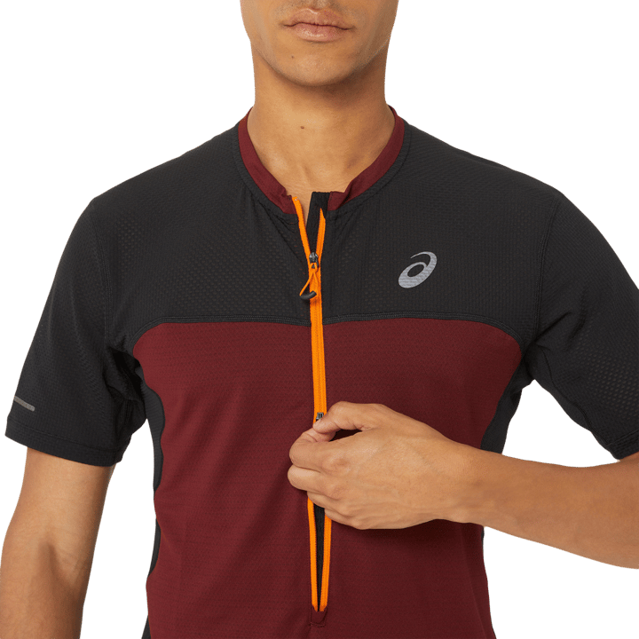 Men's Fujitrail Short Sleeve Top Antique Red/Performance Black Asics