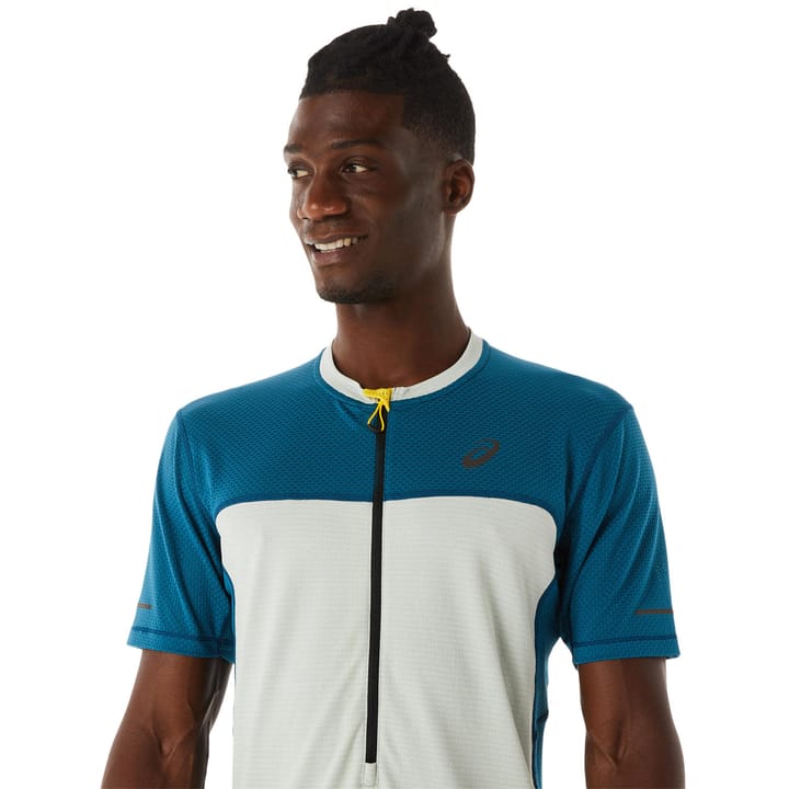 Asics Men's Fujitrail Short Sleeve Top Ink Teal/Light Sage Asics