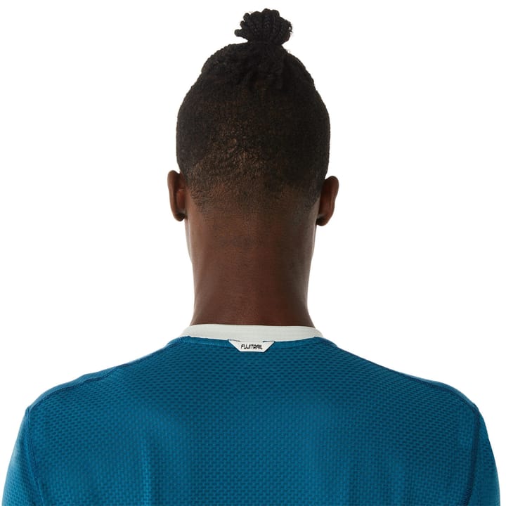 Asics Men's Fujitrail Short Sleeve Top Ink Teal/Light Sage Asics