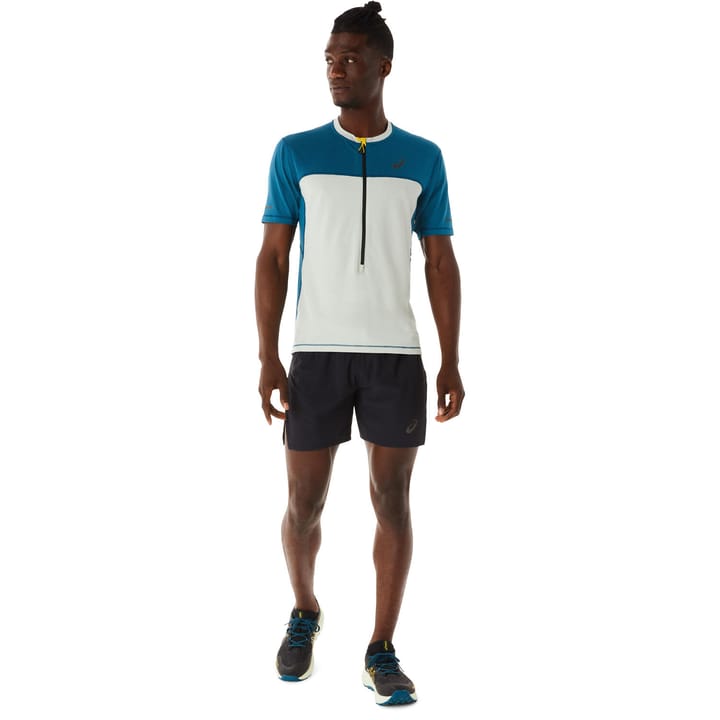 Asics Men's Fujitrail Short Sleeve Top Ink Teal/Light Sage Asics