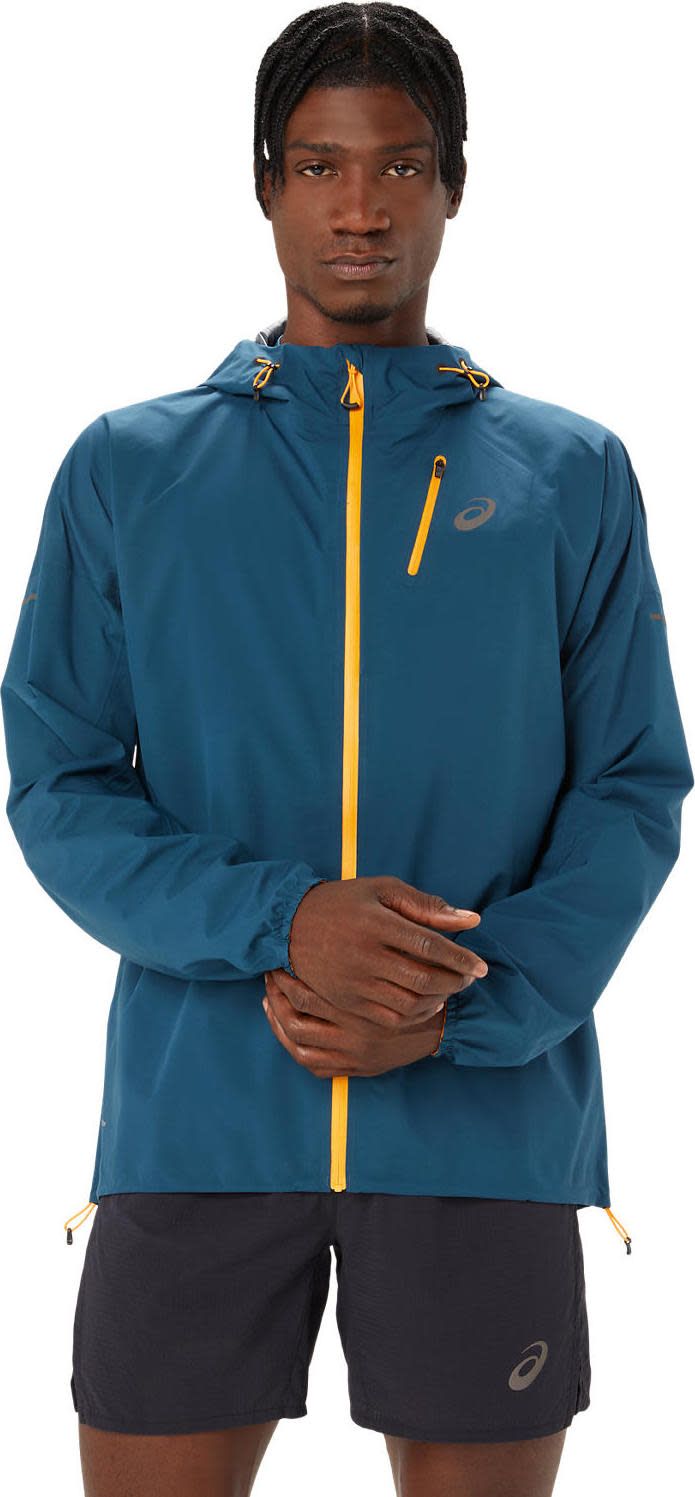 Men's Fujitrail Waterproof Jacket Magnetic Blue Asics