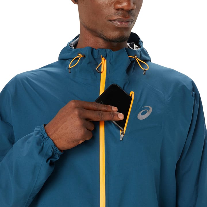 Men's Fujitrail Waterproof Jacket Magnetic Blue Asics