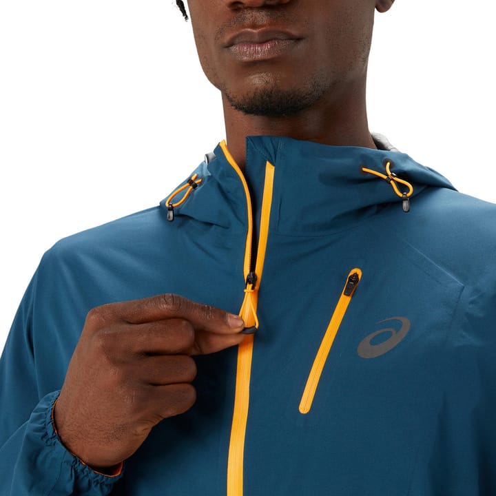 Men's Fujitrail Waterproof Jacket Magnetic Blue Asics