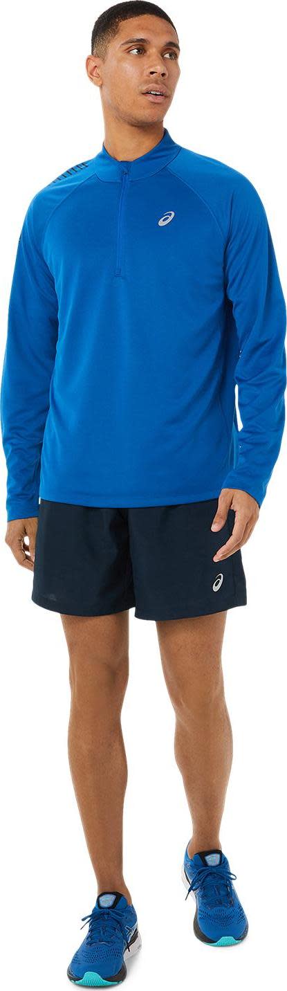 Asics Men's Icon LS 1/2 Zip Lake Drive/Performance Black Asics