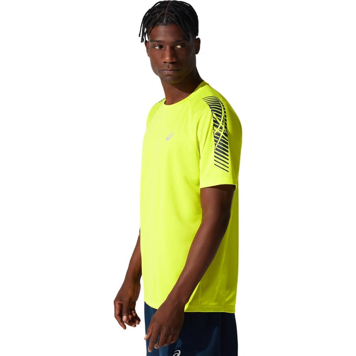 Asics Men's Icon Short Sleeve Top Sour Yuzu/French Blue Asics