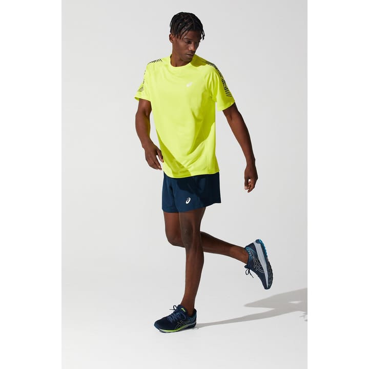 Asics Men's Icon Short Sleeve Top Sour Yuzu/French Blue Asics