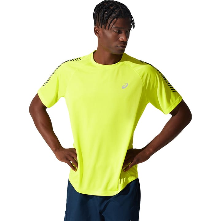 Asics Men's Icon Short Sleeve Top Sour Yuzu/French Blue Asics