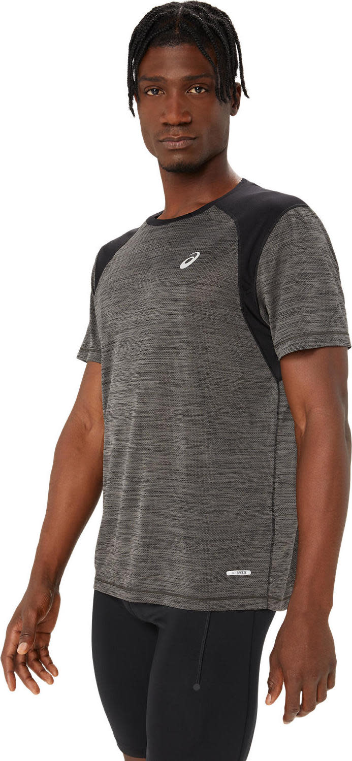 Asics Men's Road Short Sleeve Top Performance Black Asics