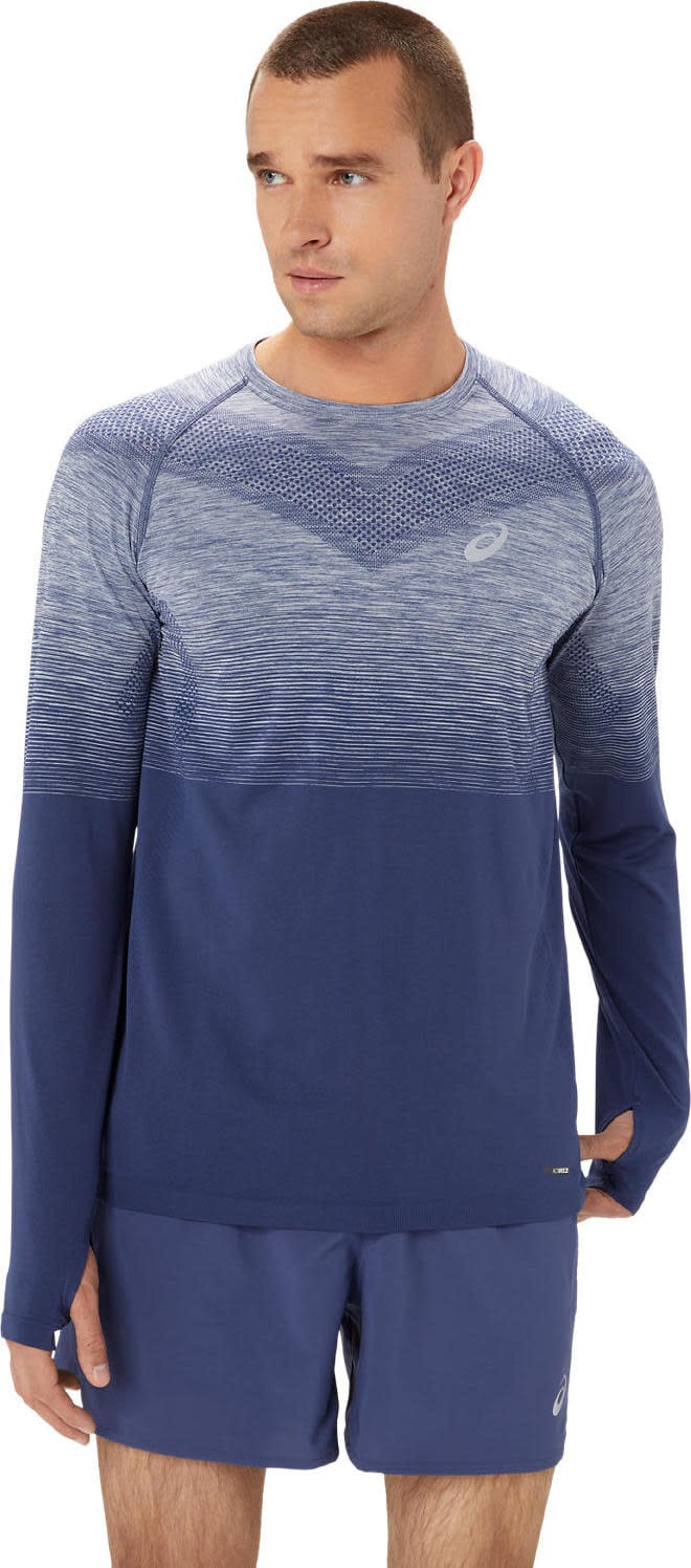 Men's Seamless LS Top Thunder Blue/Denim Blue Asics