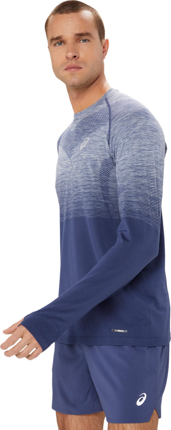 Men's Seamless LS Top Thunder Blue/Denim Blue Asics