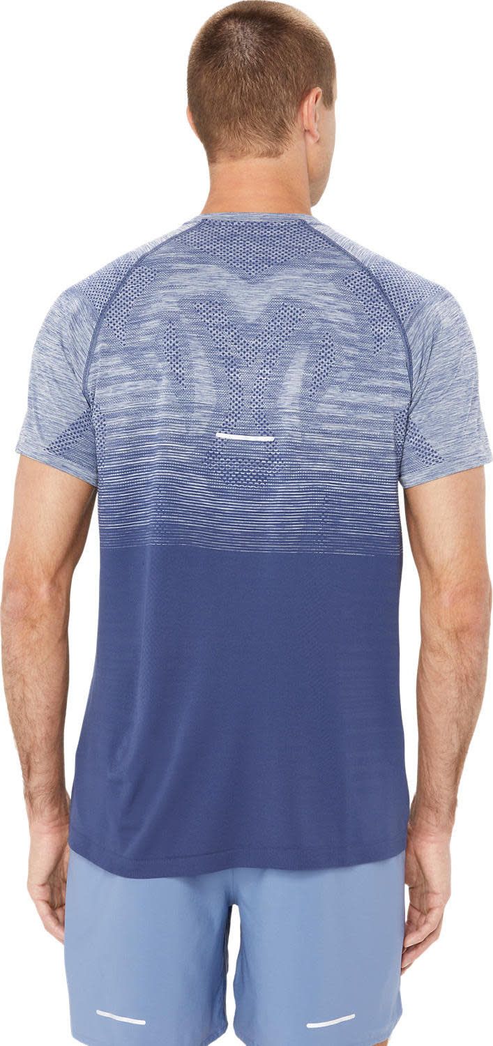 Asics Men's Seamless SS Top Denim Blue/Thunder Blue Asics