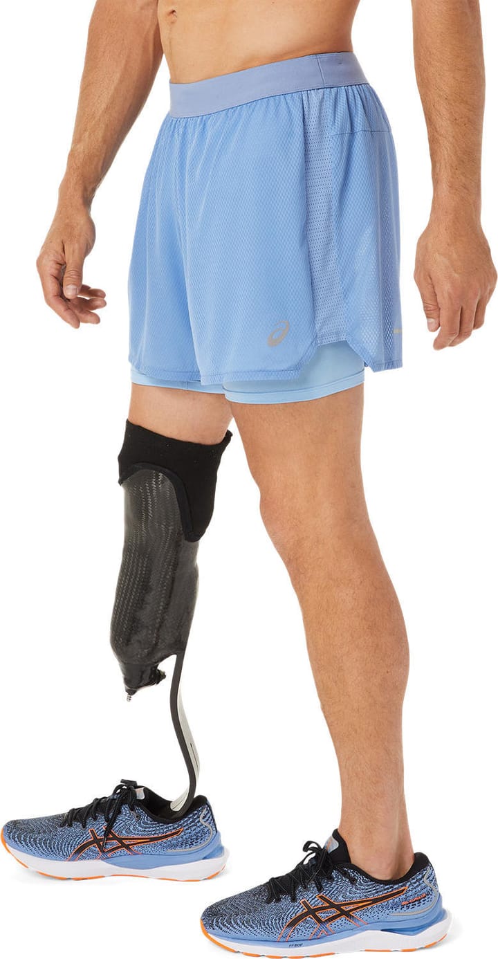 Asics Men's Ventilate 2-N-1 5in Short Blue Harmony/Blue Bliss Asics Asics Men's Ventilate 2-N-1 5in Short Blue Harmony/Blue Bliss Asics