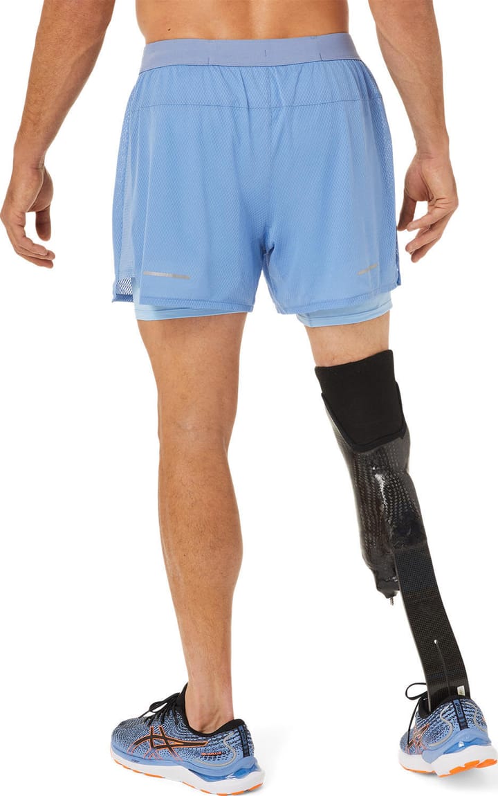 Asics Men's Ventilate 2-N-1 5in Short Blue Harmony/Blue Bliss Asics Asics Men's Ventilate 2-N-1 5in Short Blue Harmony/Blue Bliss Asics