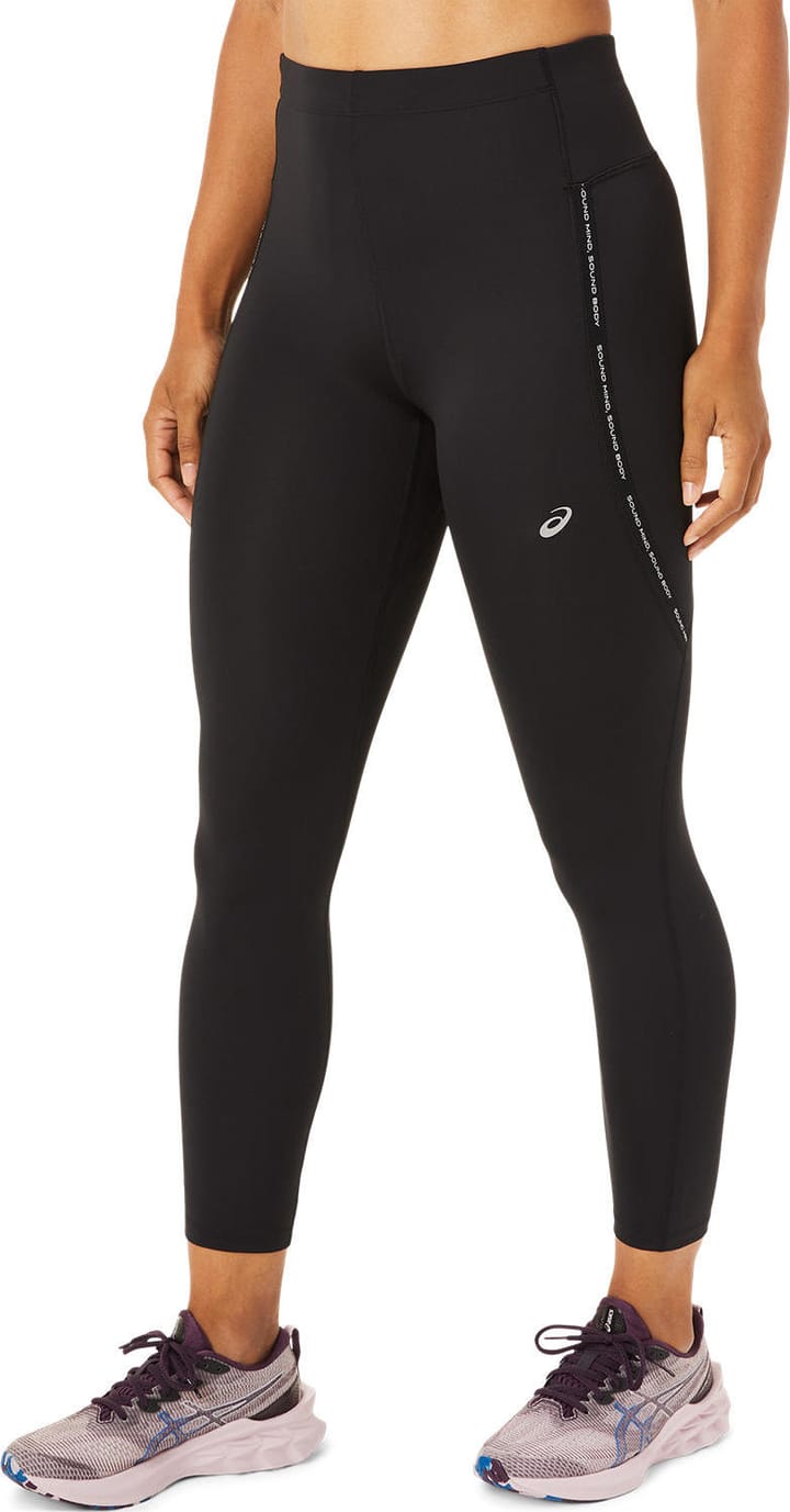 Women's Race High Waist Tight Performance Black Asics