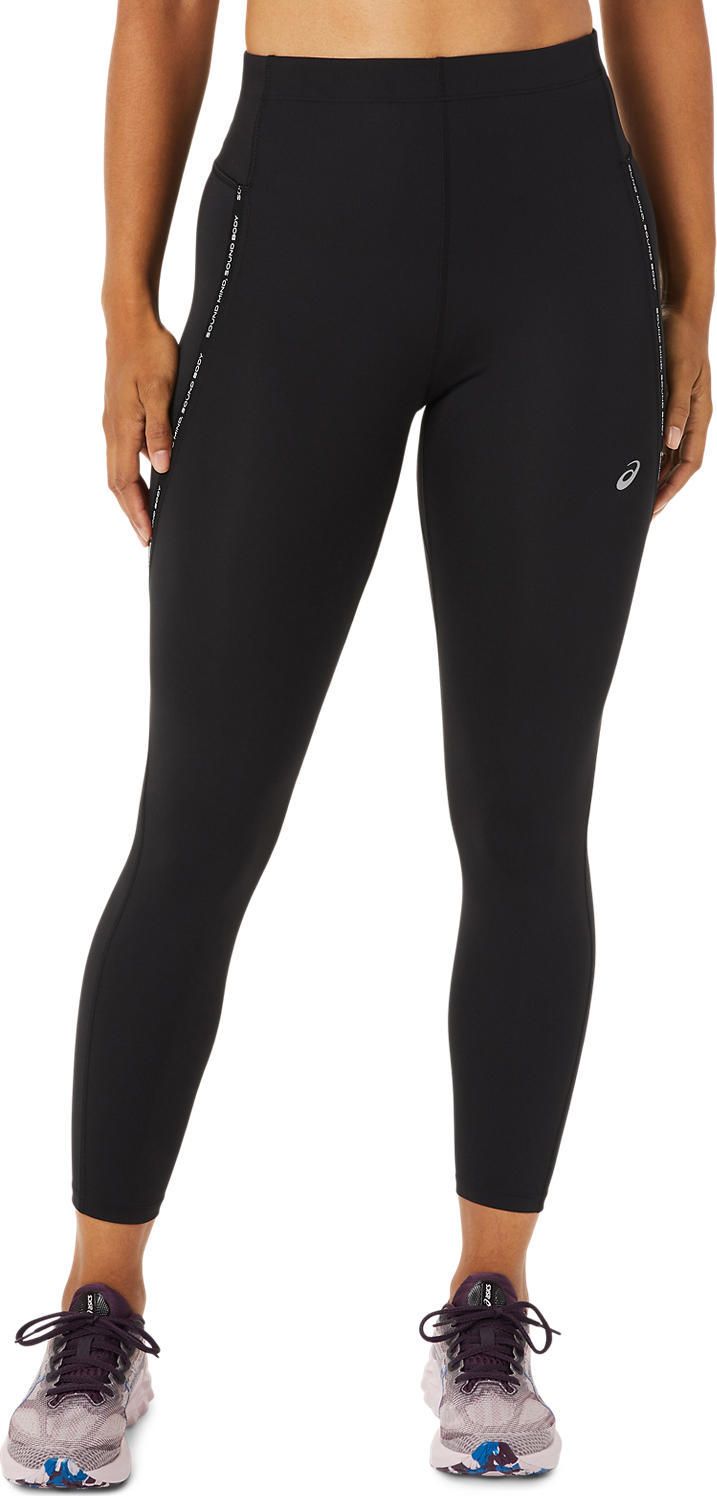 Women's Race High Waist Tight Performance Black Asics